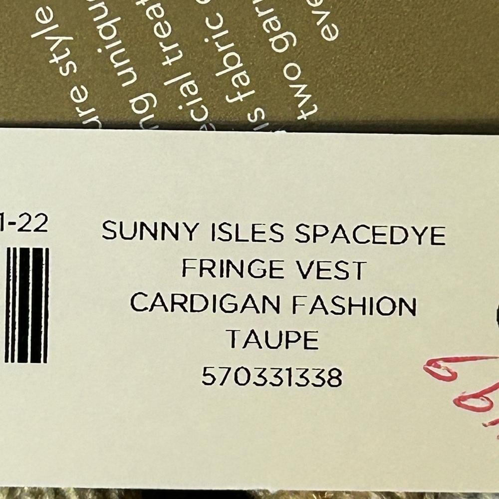 Chico's Sunny Isles Fringe Sweater Vest NWT - Picture 8 of 8